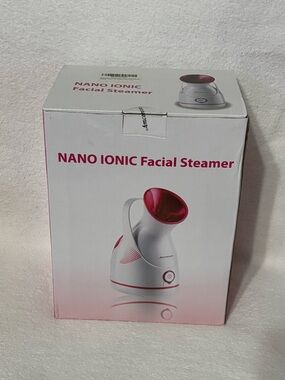 Nano Ionic Facial Steamer in White and Pink